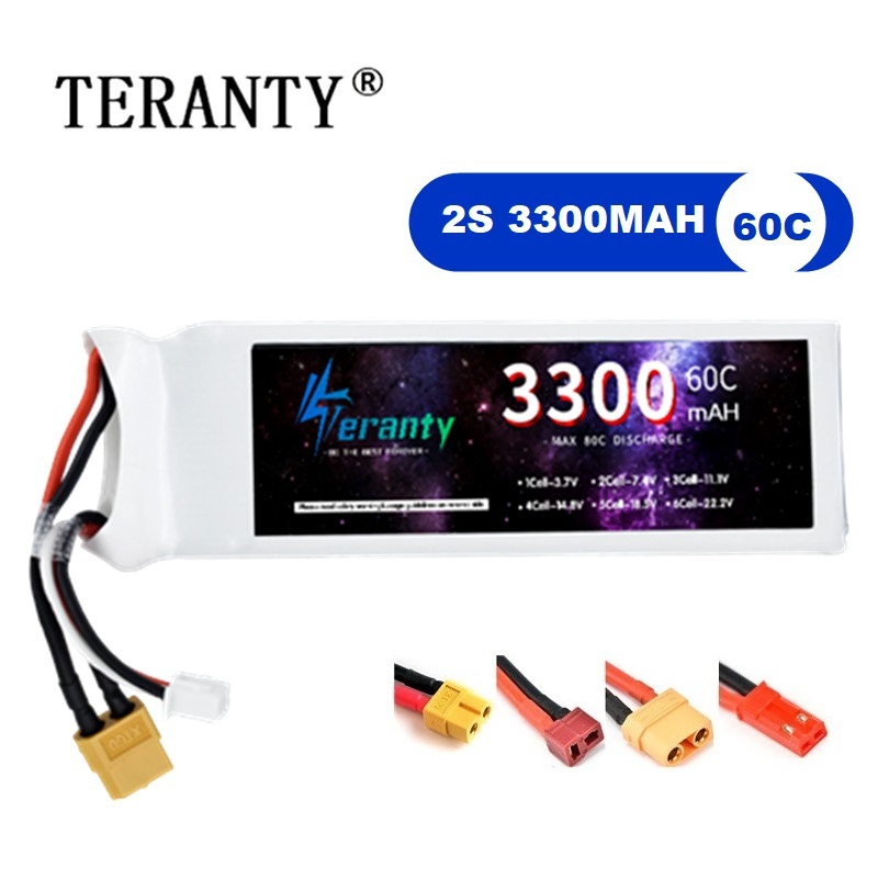 Drone Battery Adapter - 2S 7,4 В LiPo аккумулятор 3300