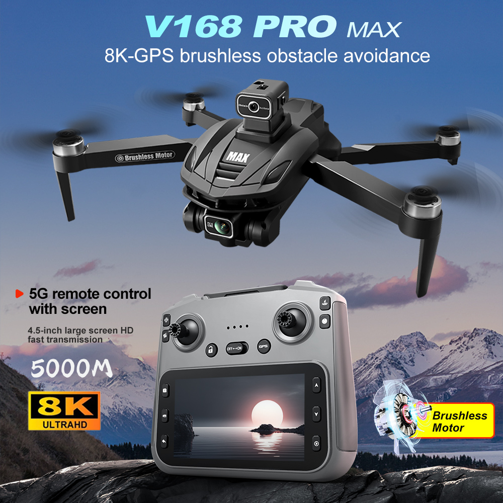 Drone Controller Screen - V168 PRO Max GPS Дрон 8K