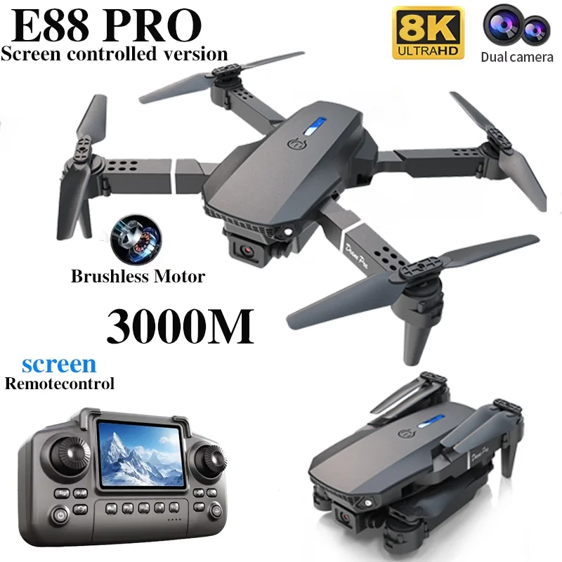Профессиональный дрон E88 PRO  – обзор и цена Drone Controller Screen