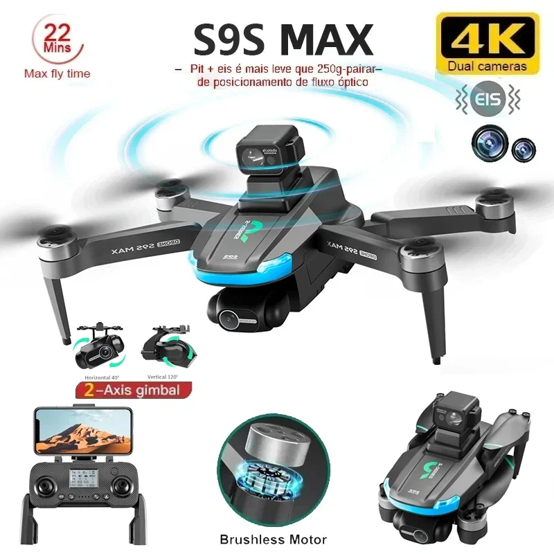 НОВЫЙ S9S MAX MINI Drone 4K 2- – обзор и цена Drone Controller Screen