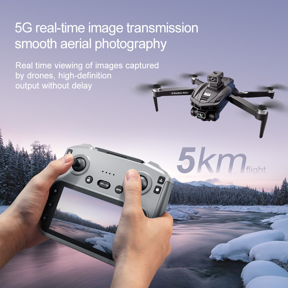 V168 PRO Max GPS Дрон 8K Профе – обзор и цена Drone Controller Screen